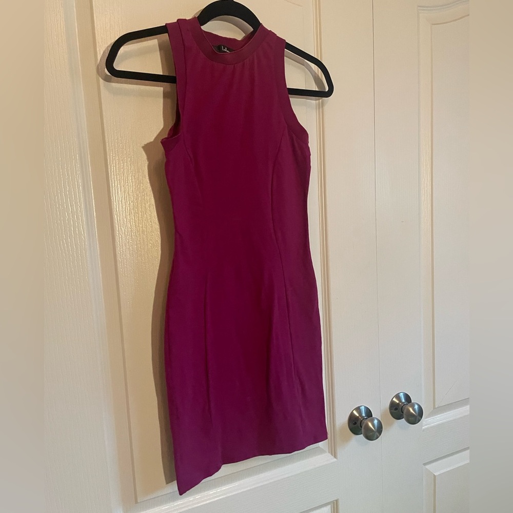 Lulu’s Fuchsia/Hot Pink Mini Dress - S